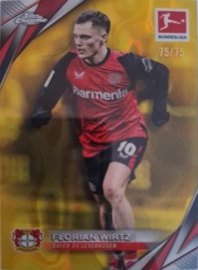 Florian Wirtz 2025 Topps Chrome Bundesliga /75