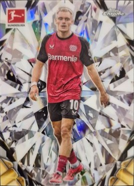 Florian Wirtz 2024 Topps Chrome Bundesliga Diamond Etch