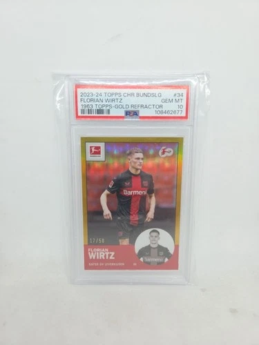 Florian Wirtz 2023 Topps Chrome Bundesliga Gold /50