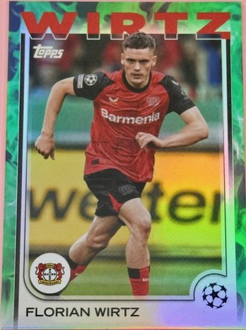 Florian Wirtz 2024 Topps Chrome Bundesliga Green /99