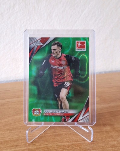 Florian Wirtz 2024 Topps Chrome Bundesliga Green Lava /99