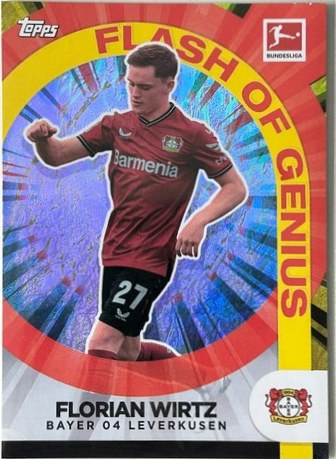 Florian Wirtz 2022 Topps Chrome Bundesliga Jade Edition /50