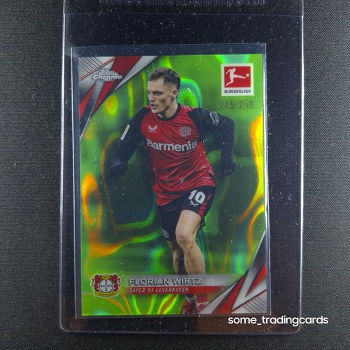 Florian Wirtz 2024 Topps Chrome Bundesliga Neon Green Lava /250