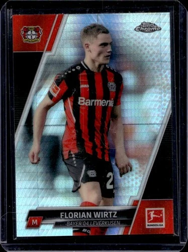 Florian Wirtz 2021 Topps Chrome Bundesliga Prism Refractor /199