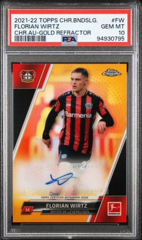 Florian Wirtz 2021 Topps Chrome Gold /50