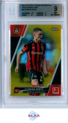 Florian Wirtz 2021 Topps Chrome Gold Refractor 46/50