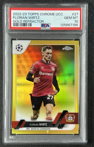 Florian Wirtz 2022 Topps Chrome Gold Refractor /50