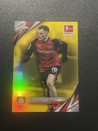 Florian Wirtz 2023 Topps Chrome Gold Refractor /75