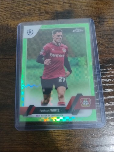 Florian Wirtz 2023 Topps Chrome Green Checker /399