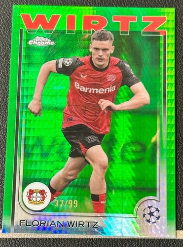 Florian Wirtz 2024 Topps Chrome Green Refractor /99