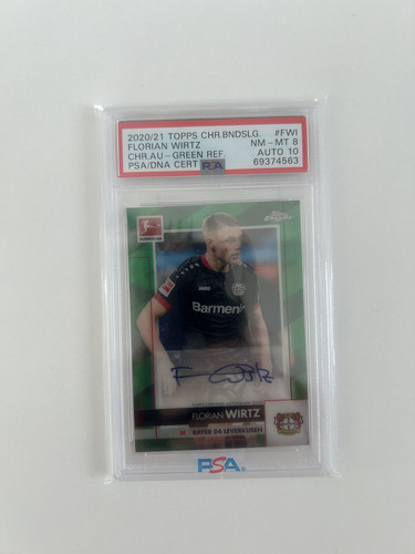 Florian Wirtz 2023 Topps Chrome Green Refractor /99
