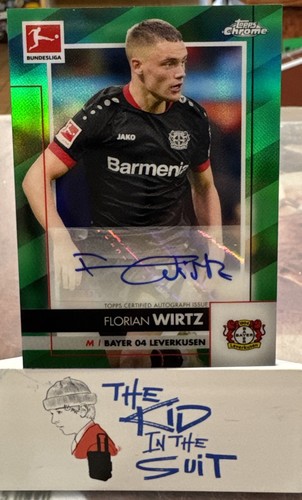 Florian Wirtz 2020 Topps Chrome Green Refractor /99