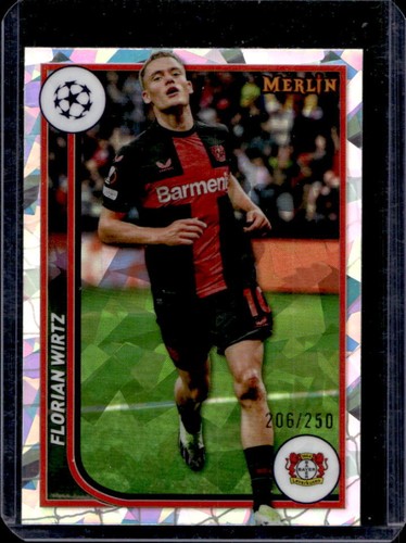 Florian Wirtz 2023 Topps Chrome Merlin Atomic Refractor /250