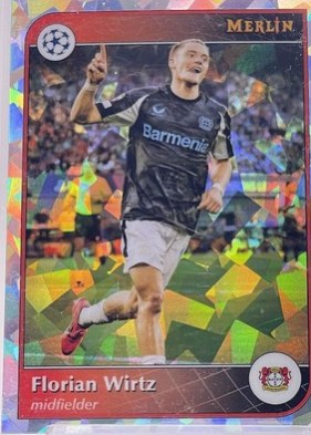 Florian Wirtz 2025 Topps Chrome Merlin Atomic Refractor