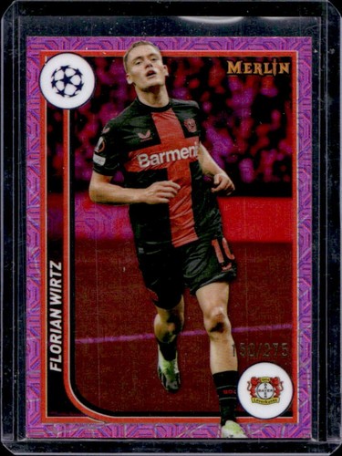 Florian Wirtz 2024 Topps Chrome Merlin Pink Shimmer /275