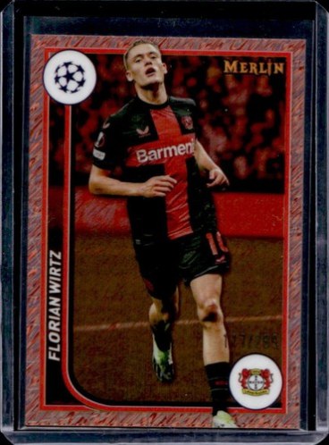 Florian Wirtz 2023 Topps Chrome Merlin Rose Gold Shimmer Refractor /299