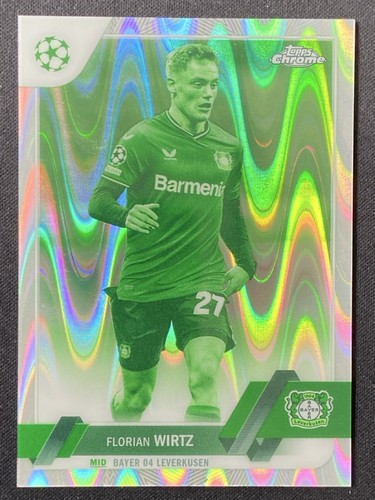 Florian Wirtz 2022 Topps Chrome Night Vision Refractor /225