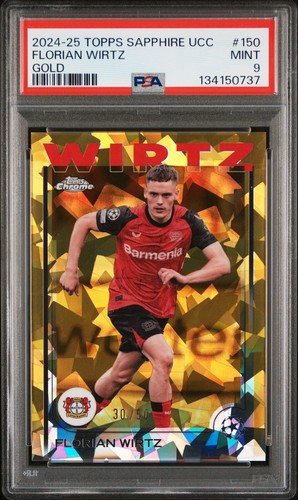 Florian Wirtz 2024 Topps Chrome Oro Rifrattore /50