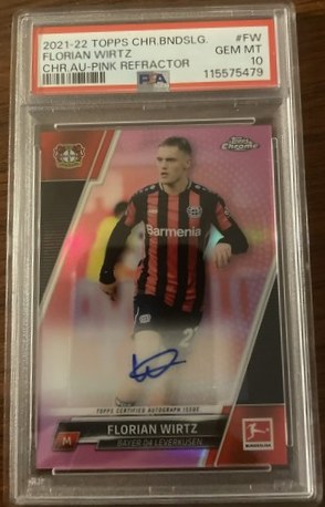 Florian Wirtz 2021 Topps Chrome Pink Refractor