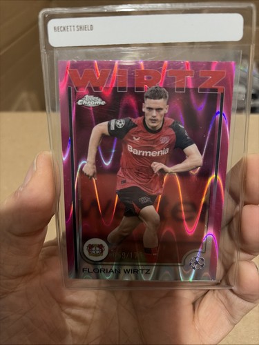 Florian Wirtz 2024 Topps Chrome Pink Wave /175