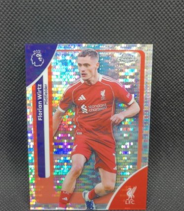 Florian Wirtz 2025 Topps Chrome Pulsar Refractor
