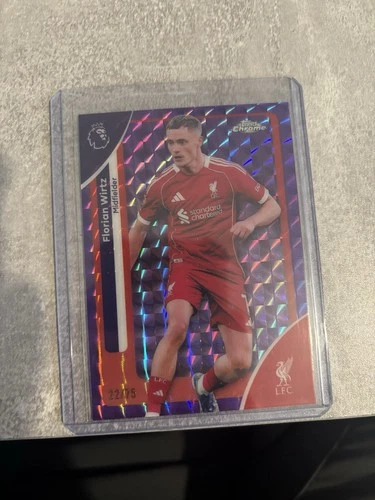 Florian Wirtz 2025 Topps Chrome Purple /75