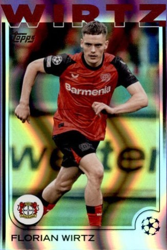 Florian Wirtz 2024 Topps Chrome Purple Flowfractor