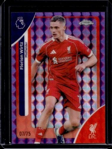 Florian Wirtz 2026 Topps Chrome Purple Geometric Refractor /75