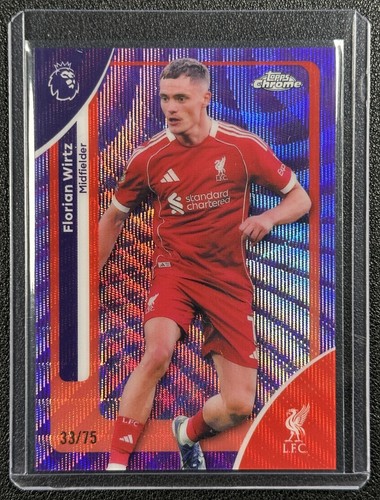 Florian Wirtz 2026 Topps Chrome Purple Wave 33/75