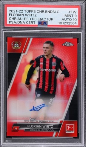 Florian Wirtz 2021 Topps Chrome Red /10