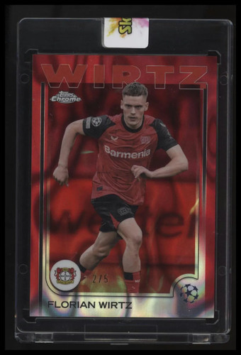 Florian Wirtz 2024 Topps Chrome Red Lava Refractor /5