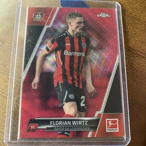 Florian Wirtz 2022 Topps Chrome Ruby Wave