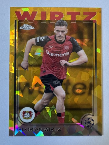 Florian Wirtz 2024 Topps Chrome Sapphire Edition Gold /50