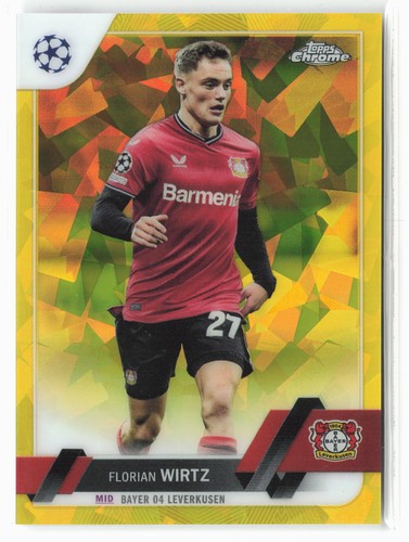 Florian Wirtz 2022 Topps Chrome Sapphire Edition Yellow /99