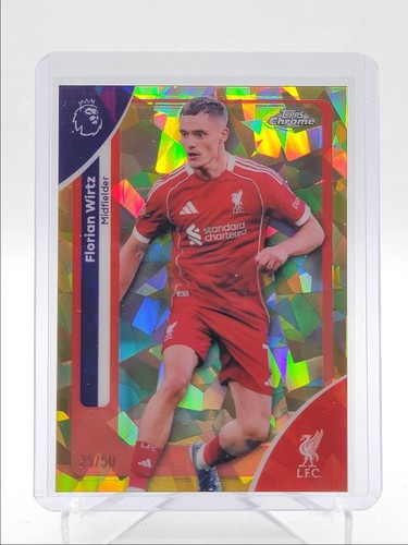 Florian Wirtz 2026 Topps Chrome Sapphire Gold /50