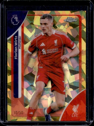 Florian Wirtz 2026 Topps Chrome Sapphire Gold Refractor /50