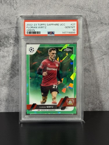Florian Wirtz 2023 Topps Chrome Sapphire Green /70