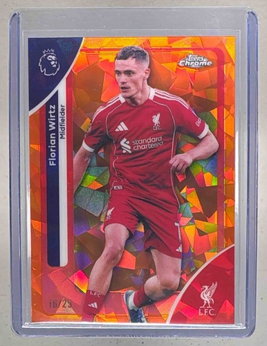 Florian Wirtz 2026 Topps Chrome Sapphire Orange /25