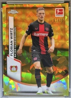 Florian Wirtz 2023 Topps Chrome Sapphire Yellow /75