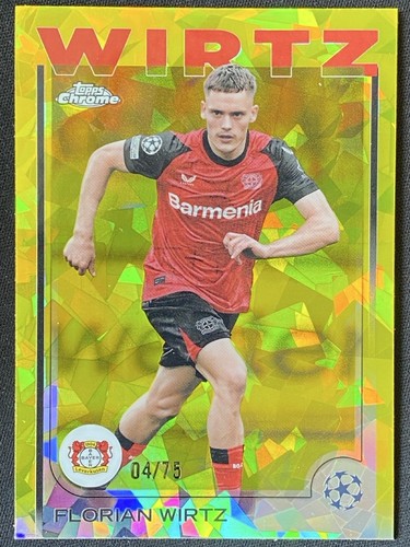 Florian Wirtz 2024 Topps Chrome Sapphire Yellow /75