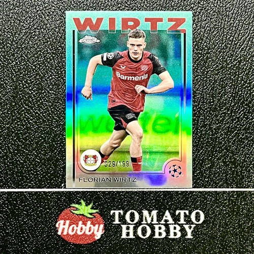 Florian Wirtz 2024 Topps Chrome UEFA Aqua Refractor /199