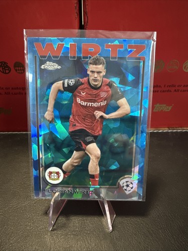 Florian Wirtz 2024 Topps Chrome UEFA Club Competitions Sapphire Edition