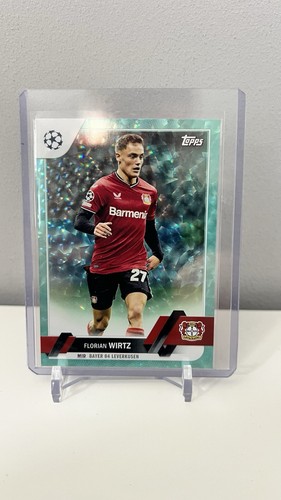 Florian Wirtz 2022 Topps Chrome UEFA Club Competitions Neon Green Xfractor /399