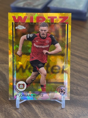 Florian Wirtz 2024 Topps Chrome UEFA Gold Refractor /50