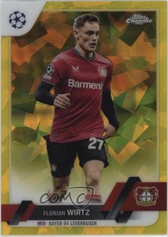 Florian Wirtz 2022 Topps Chrome Yellow /99