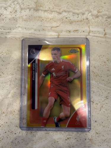 Florian Wirtz 2025 Topps Chrome Yellow Refractor /275