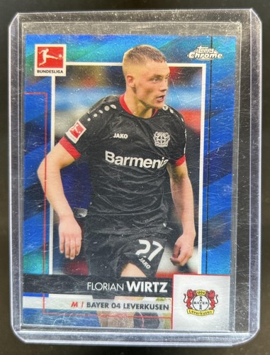 Florian Wirtz 2025 Topps Cromo Bundesliga Azul Refractor /150