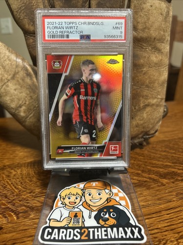 Florian Wirtz 2021 Topps Cromo Bundesliga Gold Refractor /50