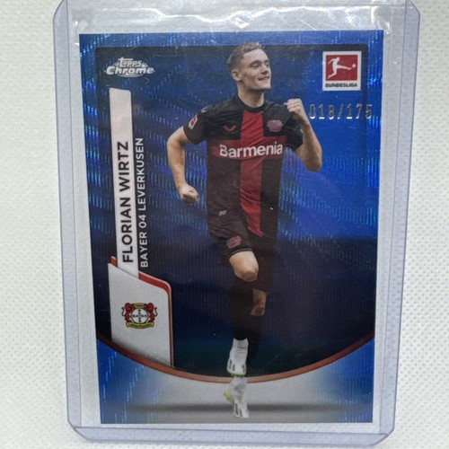 Florian Wirtz 2023 Topps Cromo Bundesliga Onda Azul /175
