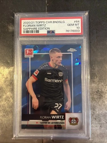 Florian Wirtz 2020 Topps Cromo Bundesliga Sapphire Edition